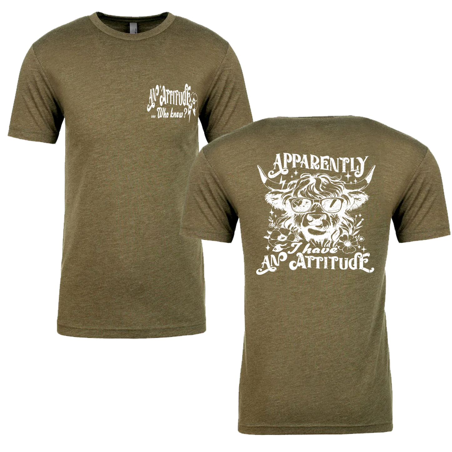 Apparently I Have An Attitude, Who Knew Graphic Tshirt