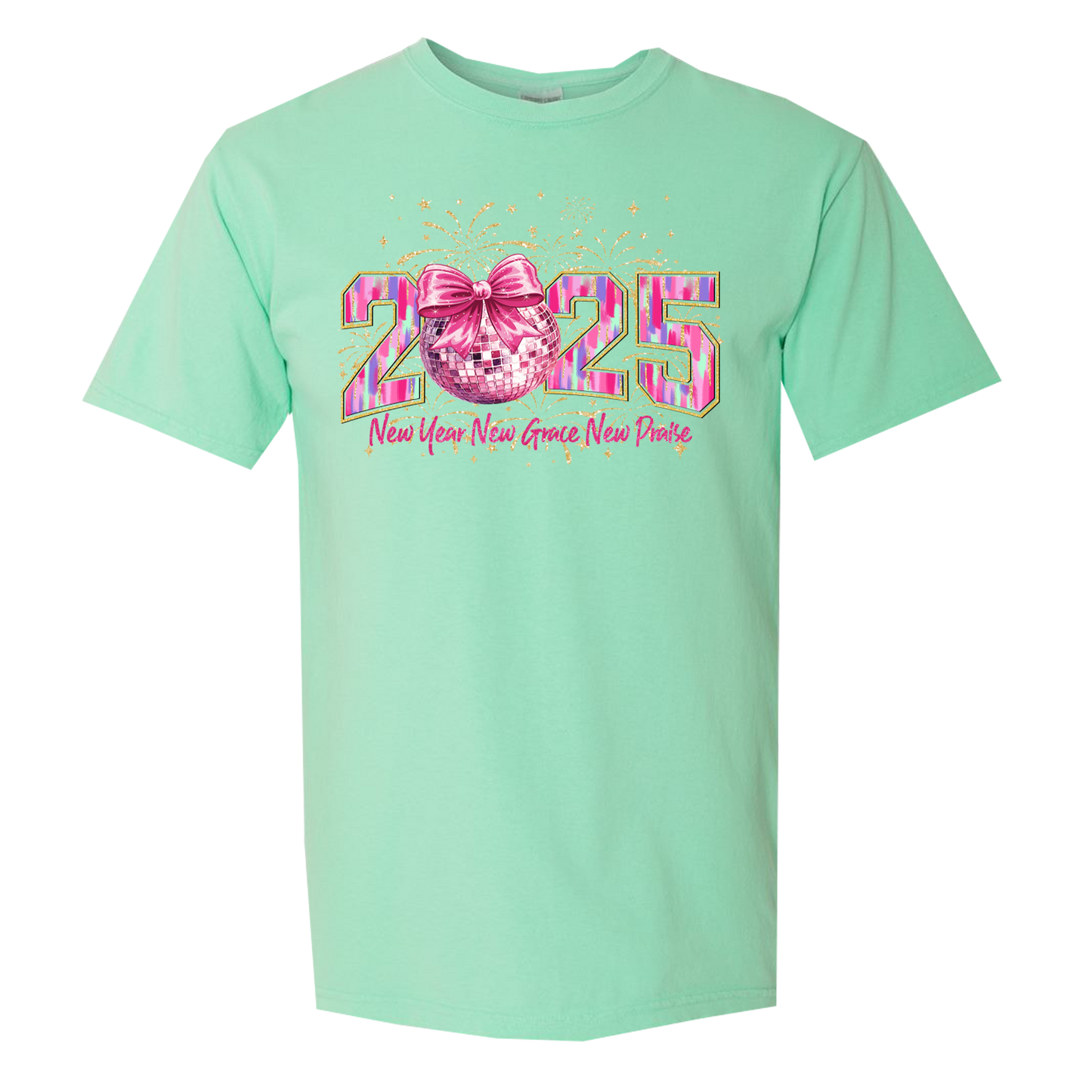 2025 New Year, New Grace, New Praise Comfort Colors Graphic Tshirt