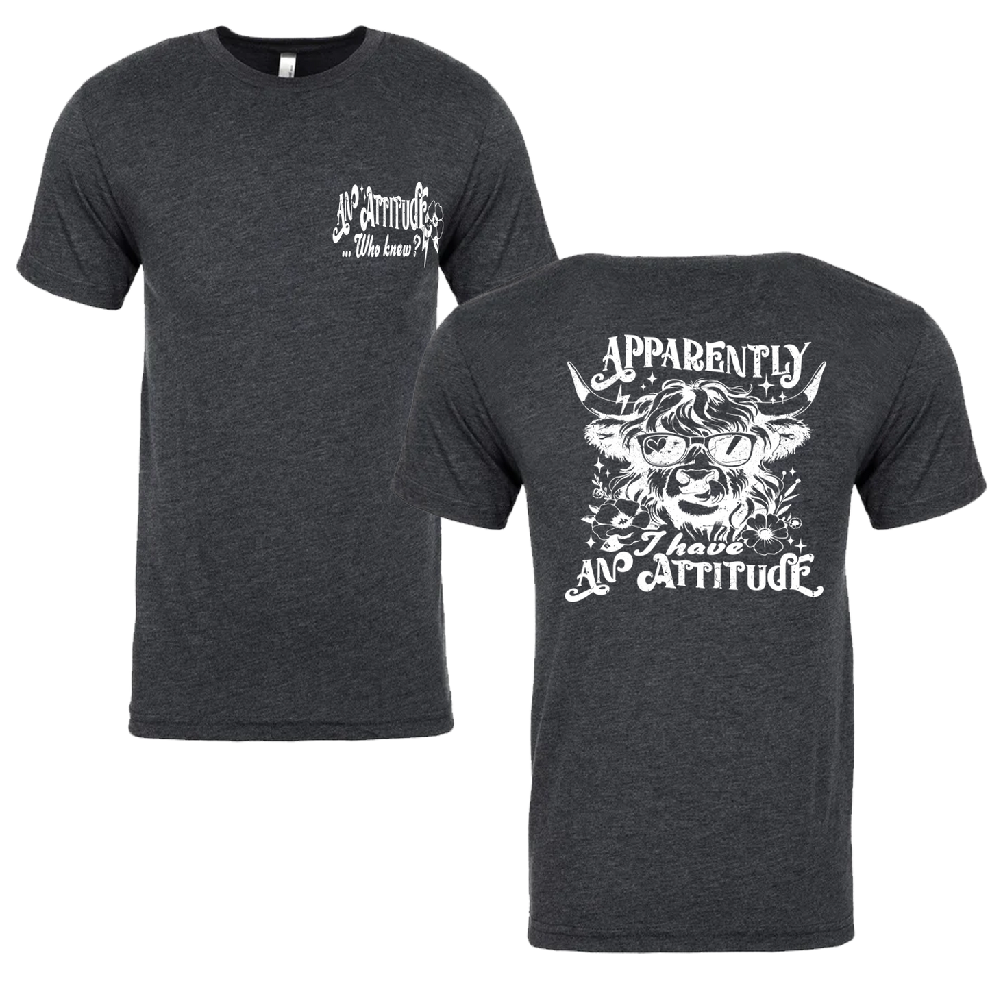 Apparently I Have An Attitude, Who Knew Graphic Tshirt