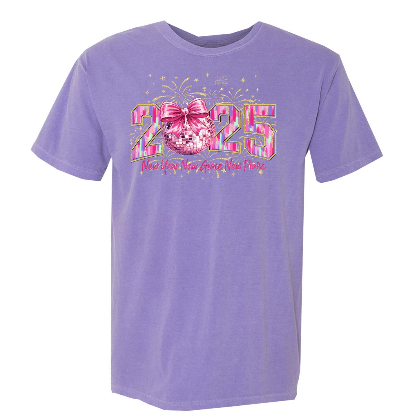 2025 New Year, New Grace, New Praise Comfort Colors Graphic Tshirt
