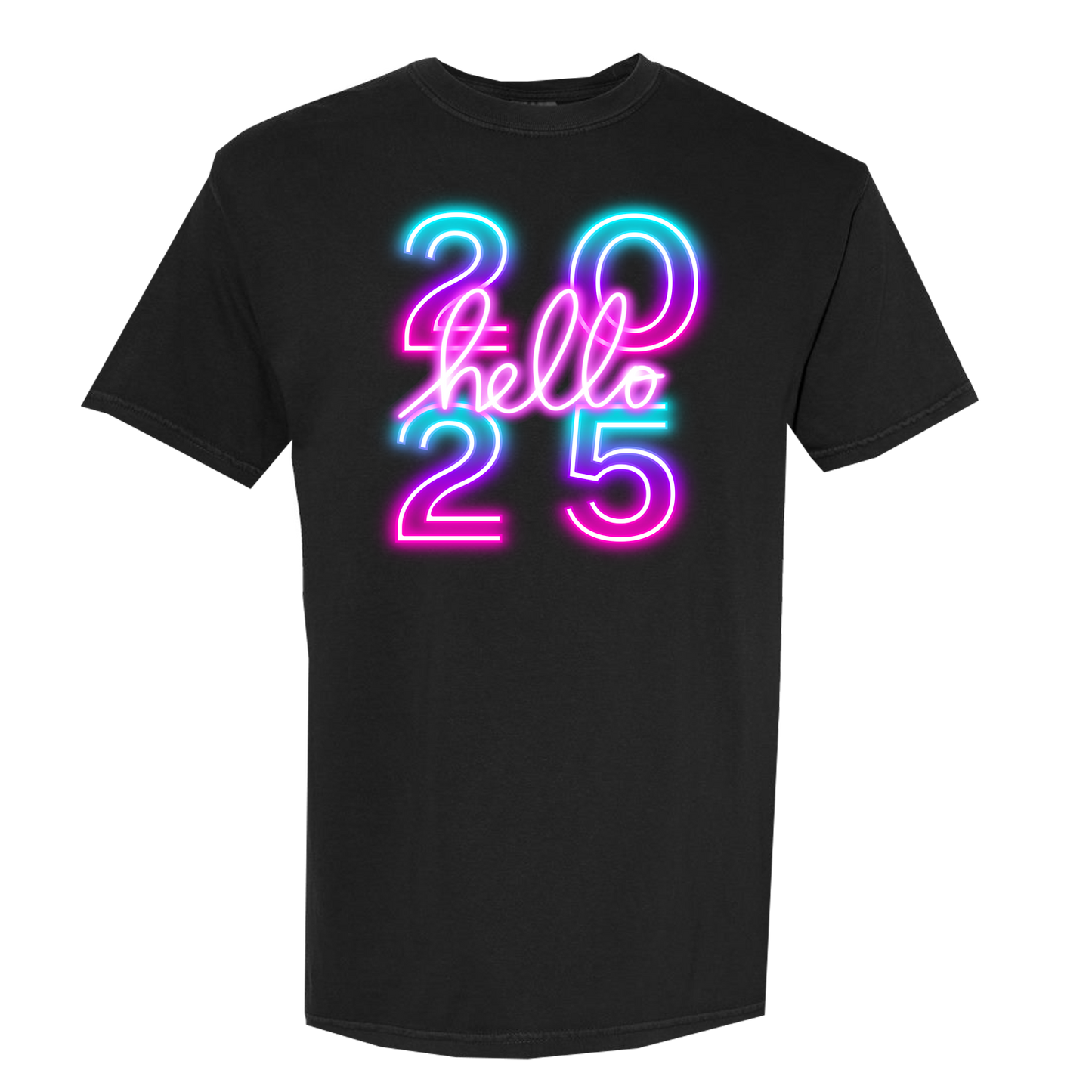 Hello 2025 Comfort Colors Graphic Tshirt