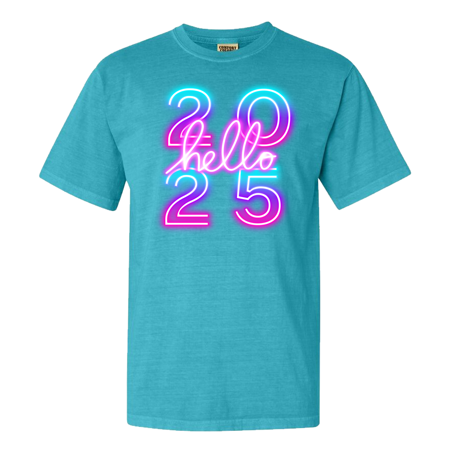 Hello 2025 Comfort Colors Graphic Tshirt