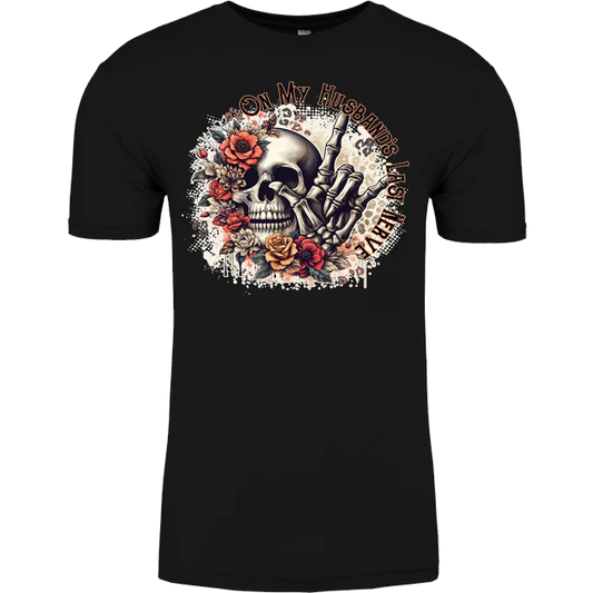 On My Husband's Last Nerve Graphic Tshirt