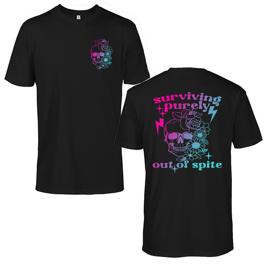 Surviving Purely Out Of Spite Graphic Tshirt