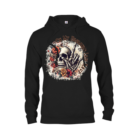 On My Husband's Last Nerve Graphic Crewneck and Hoodie