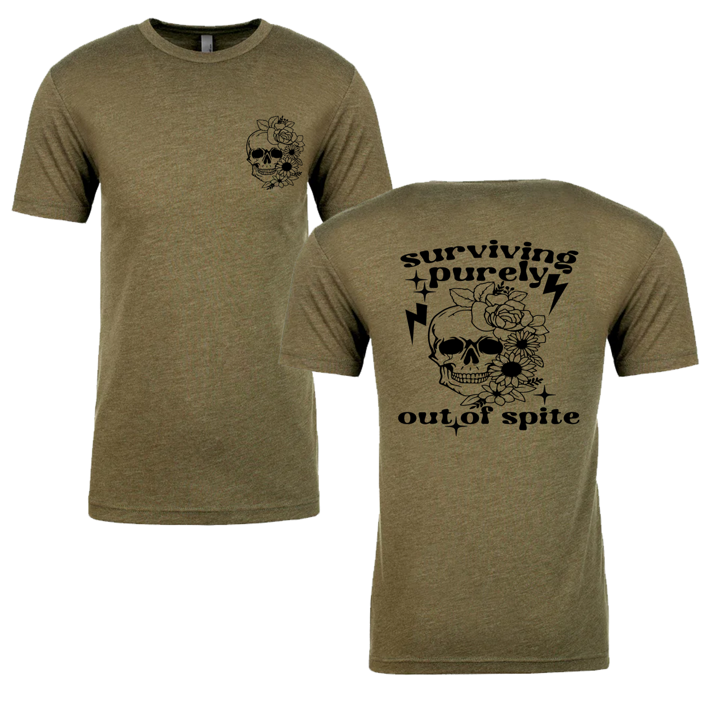 Surviving Purely Out Of Spite Graphic Tshirt