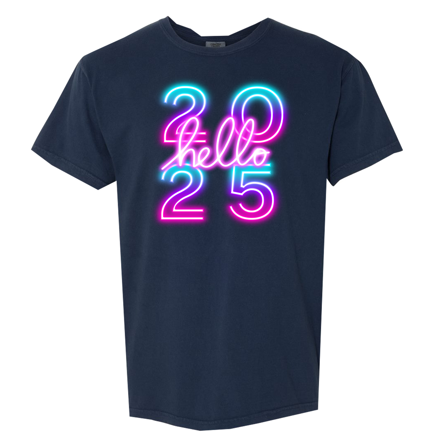 Hello 2025 Comfort Colors Graphic Tshirt