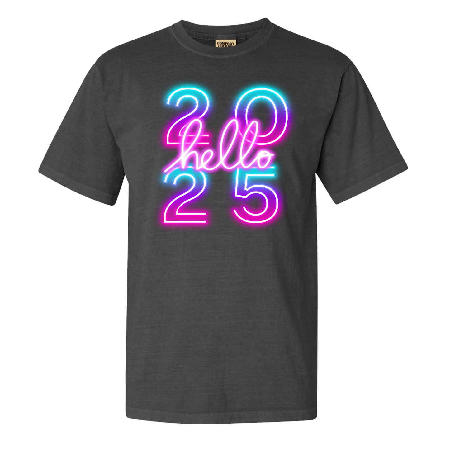 Hello 2025 Comfort Colors Graphic Tshirt