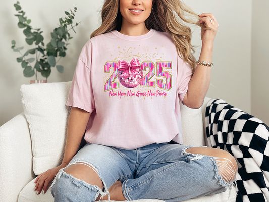 2025 New Year, New Grace, New Praise Comfort Colors Graphic Tshirt